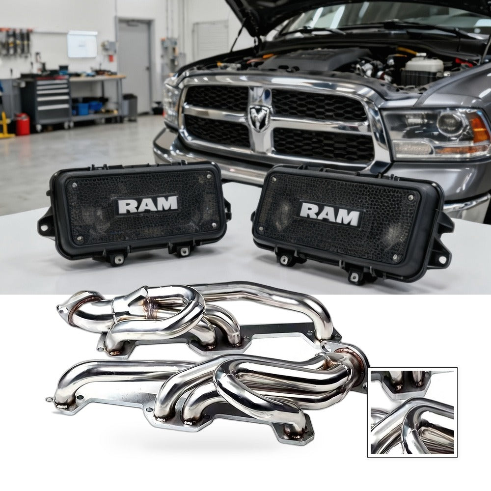Headers Suitable for Dodge Dakota Ram 1500 2500 3500 Pickup 5.2 5.9L Pair - BG1