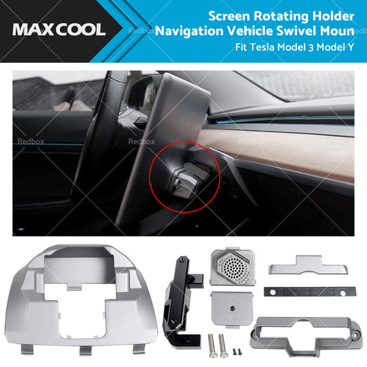 {{ Fit Tesla Model 3 Model Y Screen Rotating Holder Navigation Vehicle Swivel Mount }} - Buy Car Parts Online at {{ Kaka Auto Parts }}.