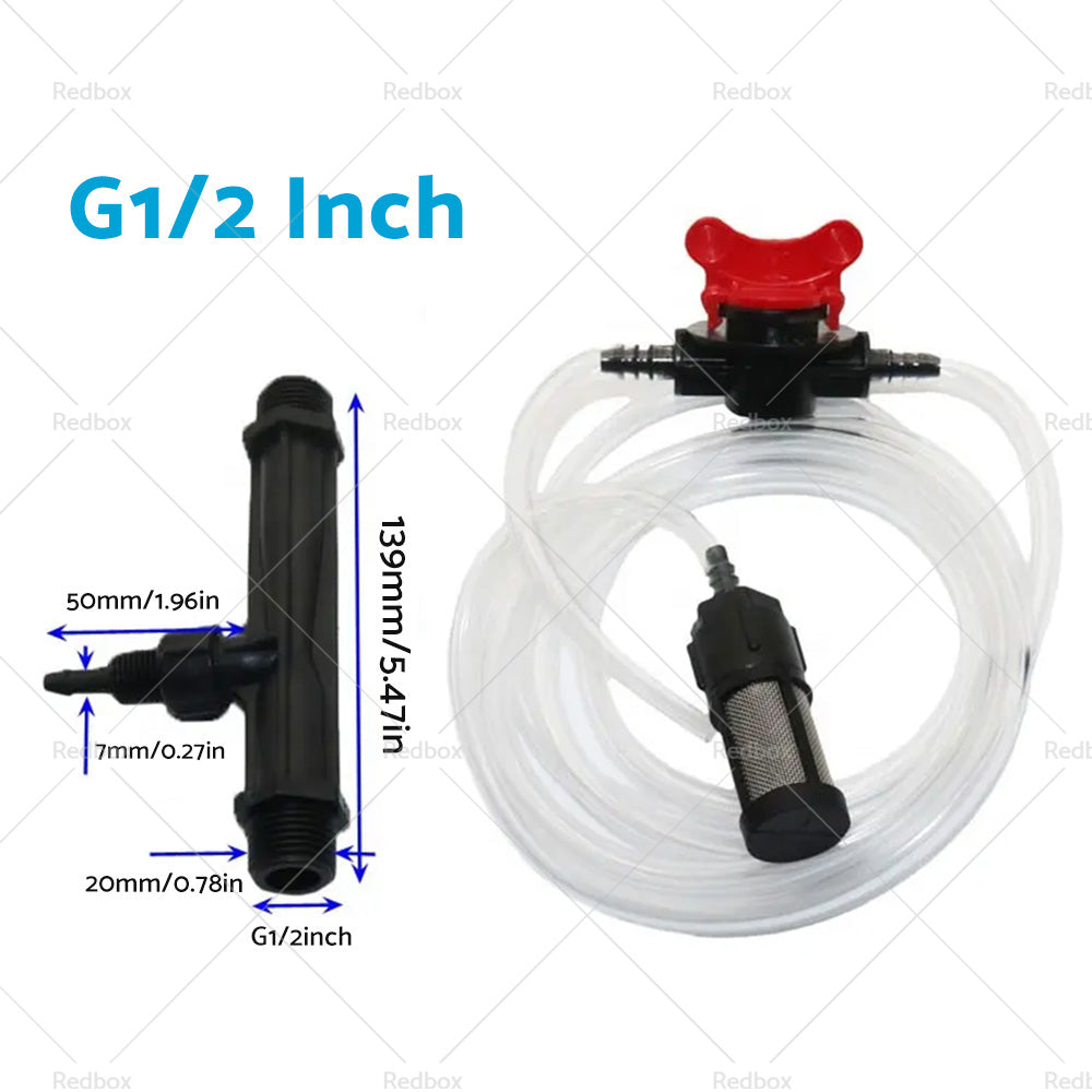 {{ 1/2  3/4  Irrigation Venturi Fertilizer Kit Injector Water Tube Switch Filter }} - Buy Car Parts Online at {{ Kaka Auto Parts }}.