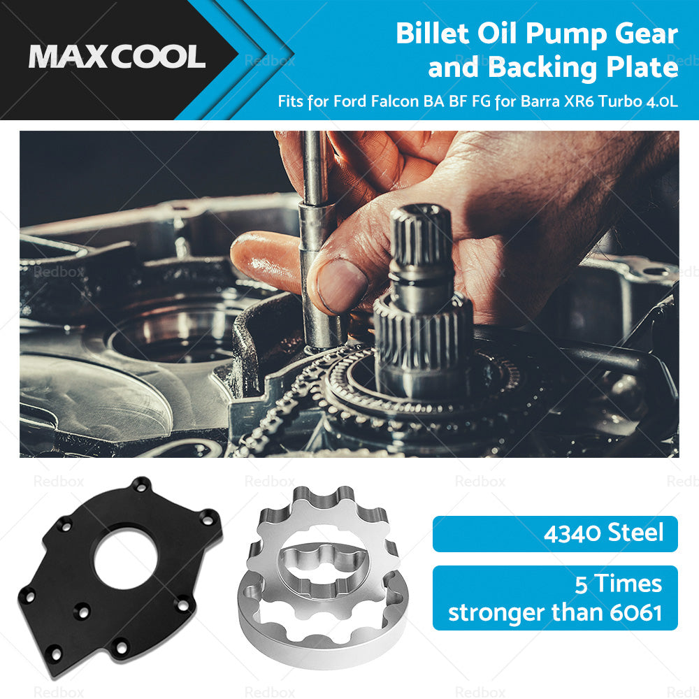 {{ Billet Oil Pump Gears and Backing Plate Fits for Falcon BA BF FG Barra XR6 Turbo }} - Buy Car Parts Online at {{ Kaka Auto Parts }}.
