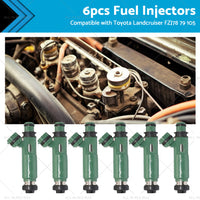 {{ 6PCS Fuel injector Suitable for Toyota Land cruiser FZJ78 79 80 105 4. 5L 1FZ-FE }} - Buy Car Parts Online at {{ Kaka Auto Parts }}.