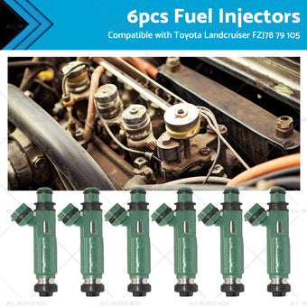 compare product 6PCS Fuel injector Suitable for Toyota Land cruiser FZJ78 79 80 105 4. 5L 1FZ-FE