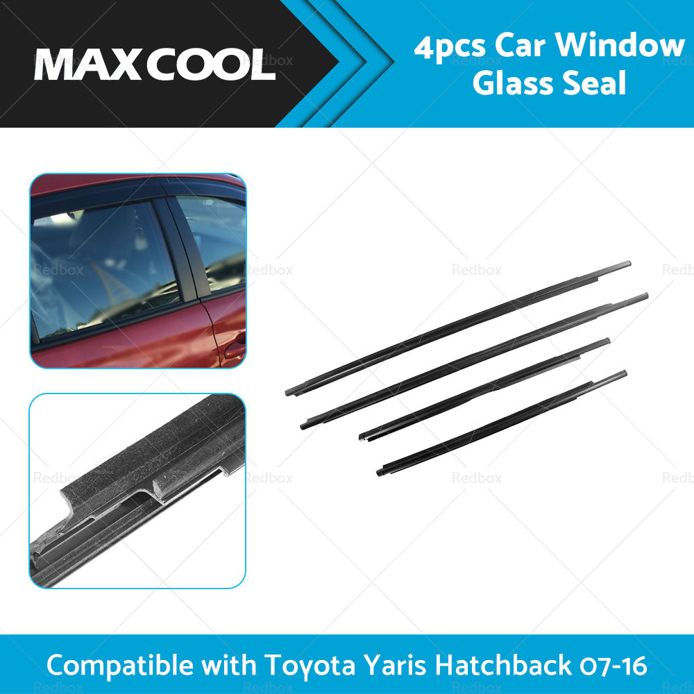 {{ 4PCS Window Glass Seal Weatherstrip Suitable For Toyota Yaris Hatchback 07-16 }} - Buy Car Parts Online at {{ Kaka Auto Parts }}.