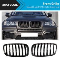 {{ Front Bumper Kidney Grill Grille Gloss Suitable For BMW E70 X5 E71 X6 2007-2013 }} - Buy Car Parts Online at {{ Kaka Auto Parts }}.