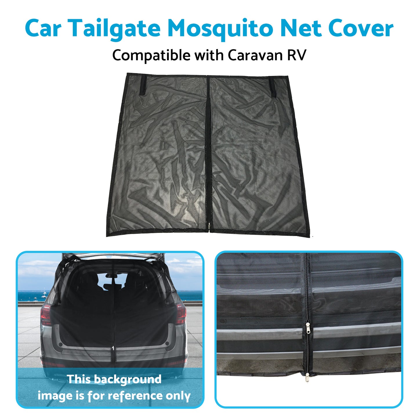 Car Tailgate Mosquito Net Cover Suitable for Caravan RV T4 T5 T6 Motorhome