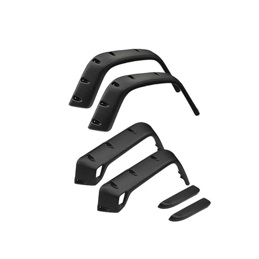 Pocket Style Matte Black Fender Flares Jungle Guard Suitable For Jeep Wrangler TJ 1997-2006