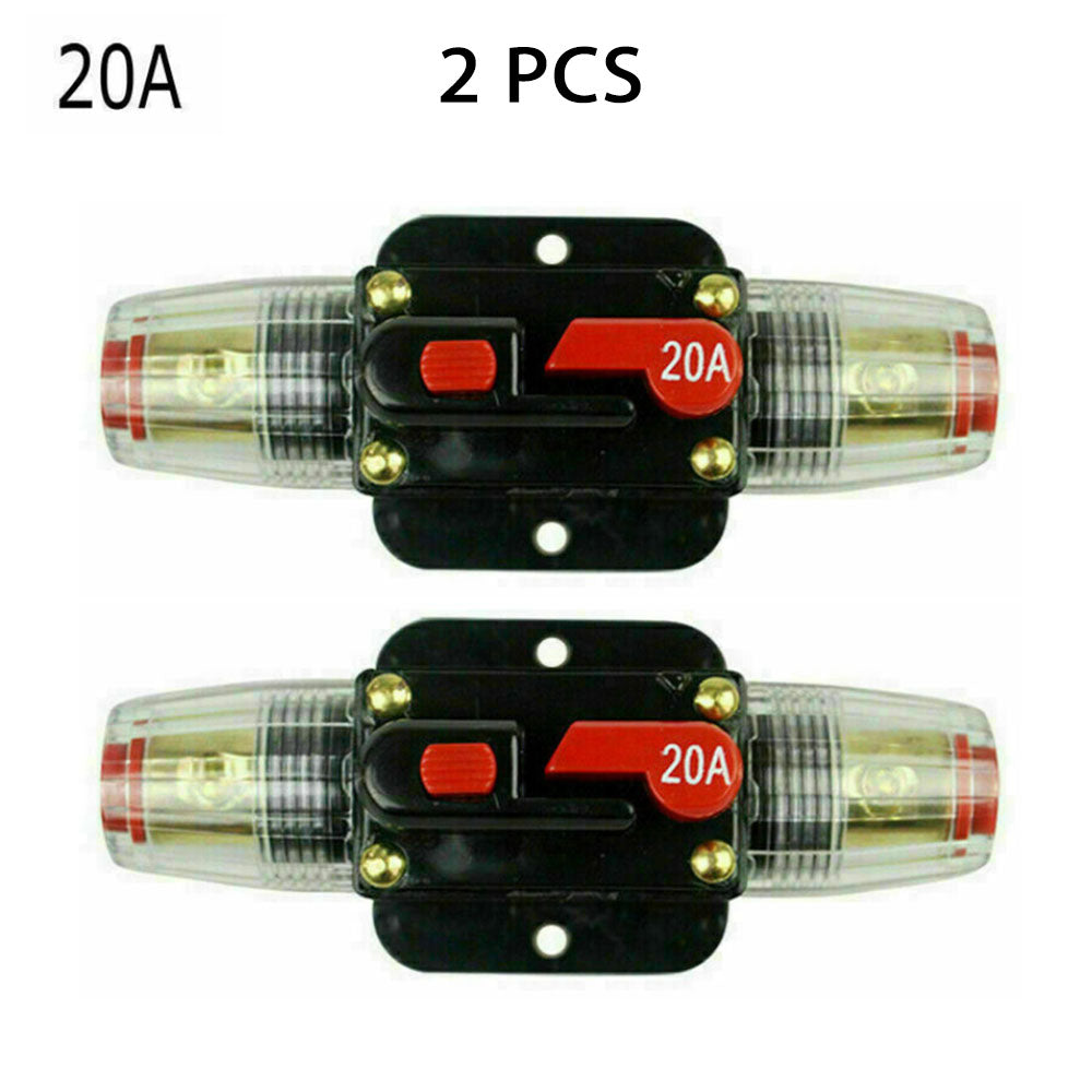 {{ 2 PCS AMP Circuit Breaker Dual Battery IP67 Waterproof 12V 24V Fuse Manual Reset }} - Buy Car Parts Online at {{ Kaka Auto Parts }}.