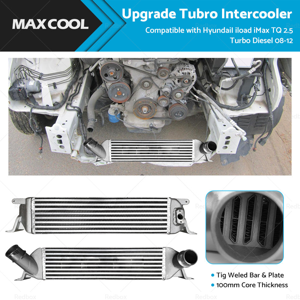 {{ Upgraded Intercooler Fit HyundaiI iload iMax TQ 2. 5 Turbo Diesel 2008-2012 100MM }} - Buy Car Parts Online at {{ Kaka Auto Parts }}.