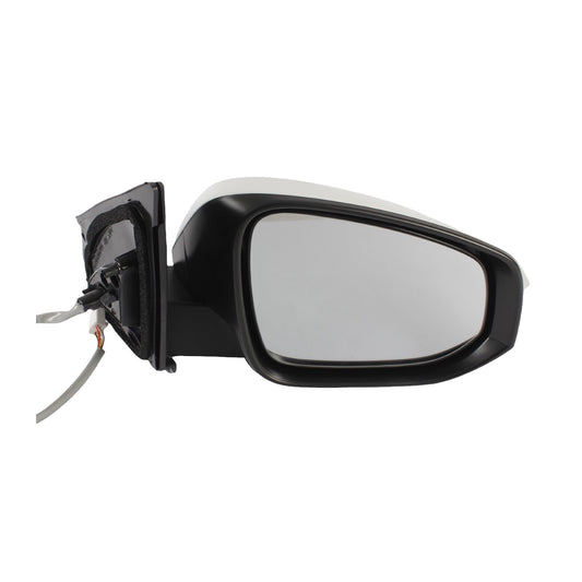 White No Autofold Right Side Door Mirror Suitable for Toyota RAV4 2013-2018 White Right Side Non-Fold