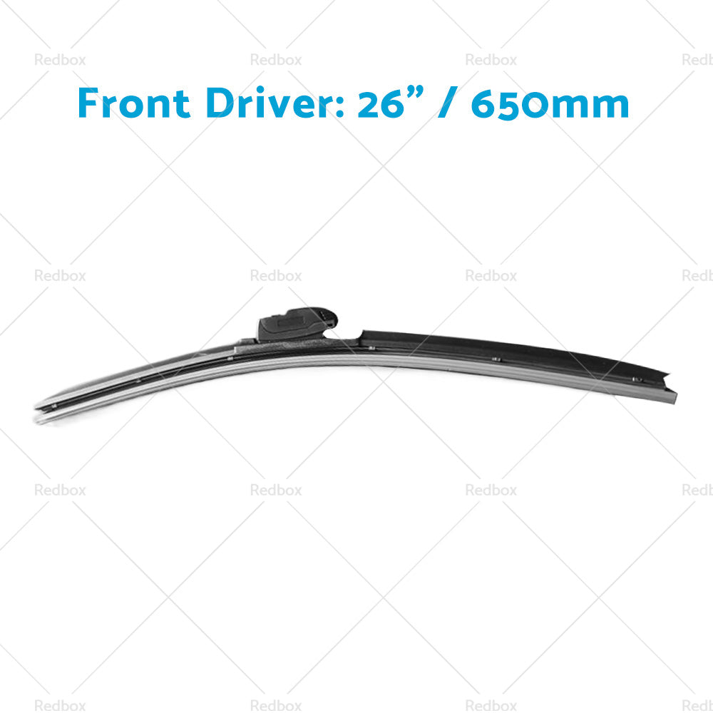 {{ Wiper Blades Suitable for Nissan X-Trail T32 2014-2022 Front Pair 26inch  17inch }} - Buy Car Parts Online at {{ Kaka Auto Parts }}.