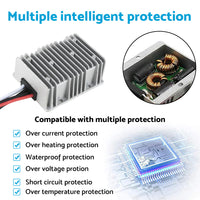 36V/48V to 24V 30A Step Down Waterproof DC-DC Converter Power Supply Regulator