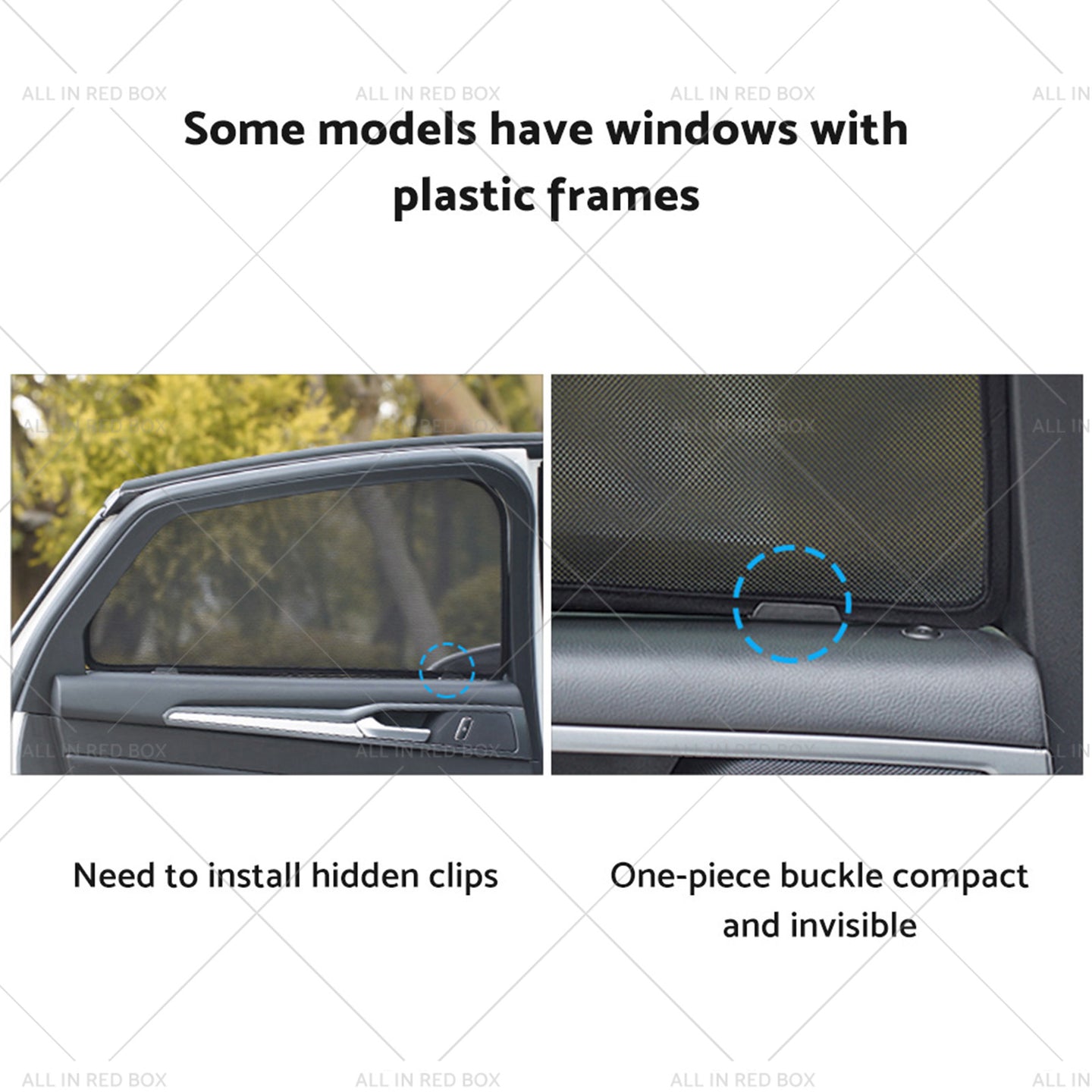 {{ Front Rear Port Window Magnetic Mesh Sun Shade Suitable for Toyota Corolla Cross }} - Buy Car Parts Online at {{ Kaka Auto Parts }}.