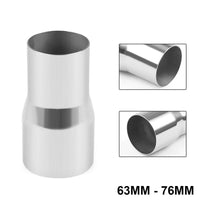 Steel Exhaust Pipe Adapter Reducer 2 to 3 Inch OD Suitable For 2.25 / 2.5 / 3 Inch Tubes