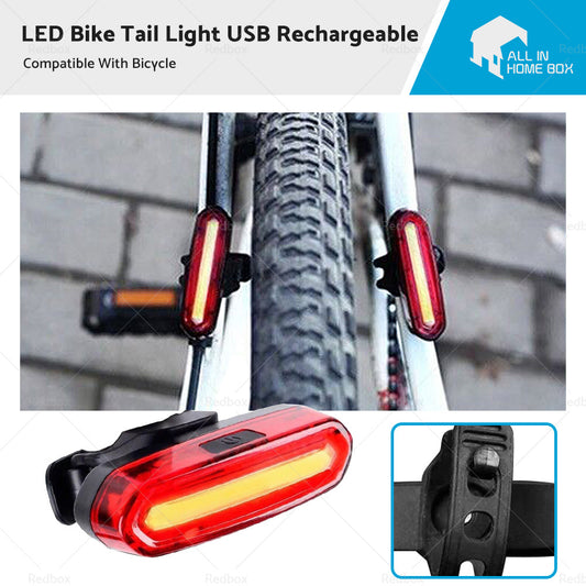 {{ 120 Lumens LED Bike Tail Light USB Rechargeable Powerful Bicycle Rear Light }} - Buy Car Parts Online at {{ Kaka Auto Parts }}.