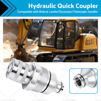 compare product Female Hydraulic Coupler Flat-Faced Quick Connect 48mm Suitable For Bobcat 7246802 FFH