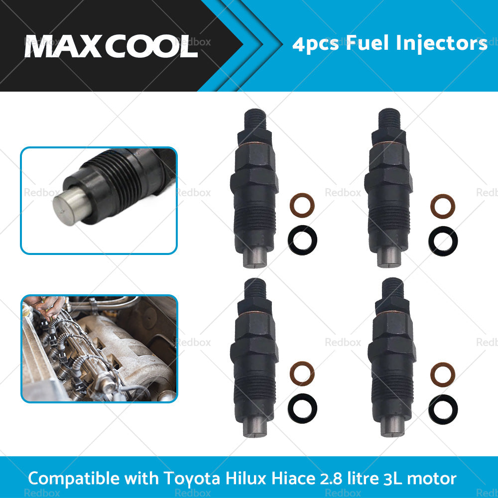 {{ 4X Diesel Fuel Injectors Suitable For Toyota Hilux Hiace 2. 8 litre 3L 1989-2000 }} - Buy Car Parts Online at {{ Kaka Auto Parts }}.