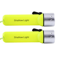 2x Waterproof Bright LED Scuba Diving Underwater Flashlight Torch Light Lamp Suitable For Diving & Outdoor Use