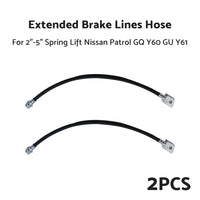 {{ 2 -5  Spring Lift 2x Extended Brake Lines Hose Suitable For Nissan Patrol GQ Y60 GU Y61 }} - Buy Car Parts Online at {{ Kaka Auto Parts }}.