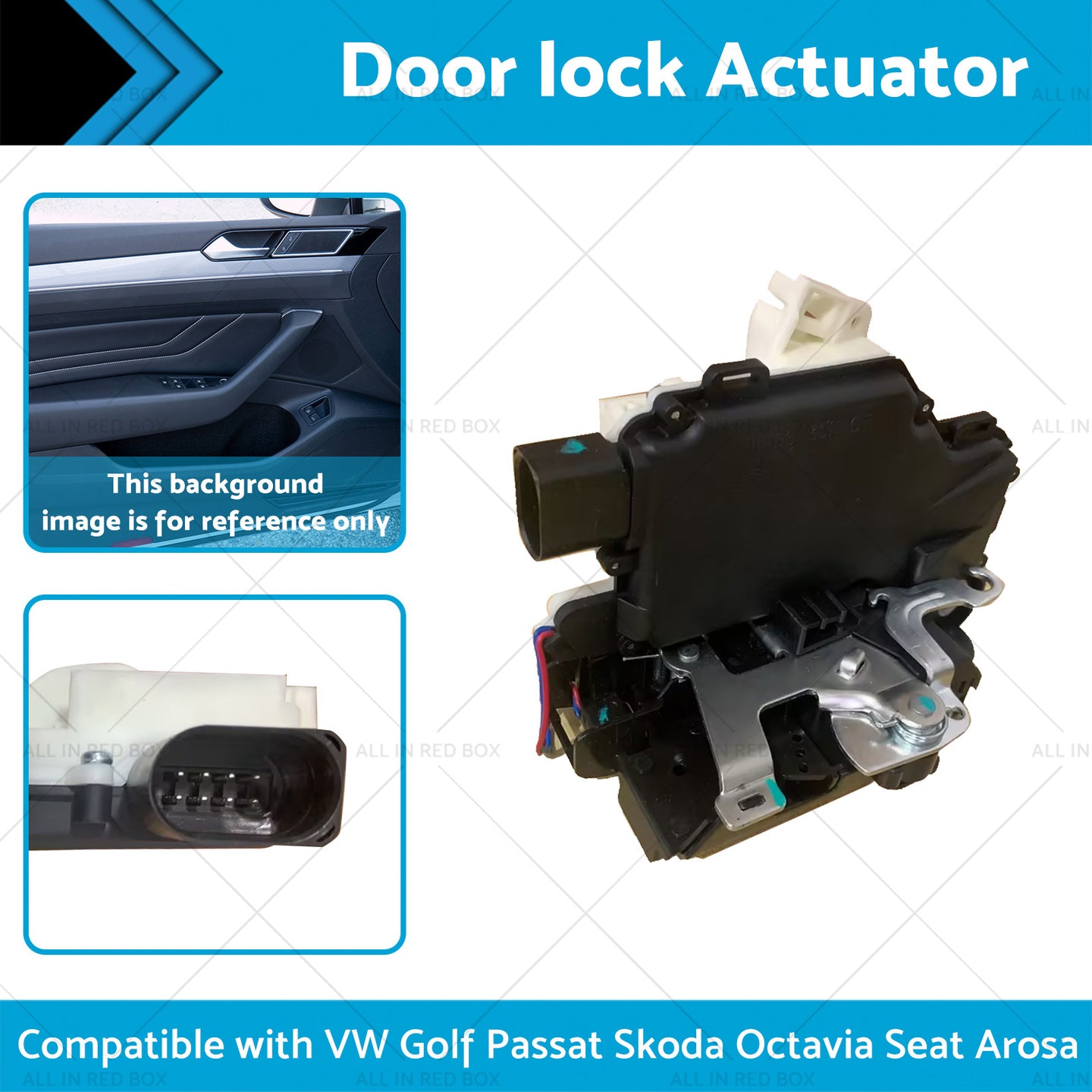 {{ Door Lock Actuator Front Left Passenger Side For VW GOLF Beetle Skoda 3B1837015A }} - Buy Car Parts Online at {{ Kaka Auto Parts }}.