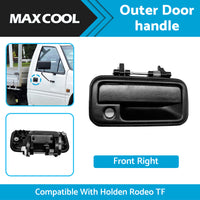 {{ Black Front Right Outside Outer Door Handle Suitable for Holden Rodeo TF 88-03 }} - Buy Car Parts Online at {{ Kaka Auto Parts }}.