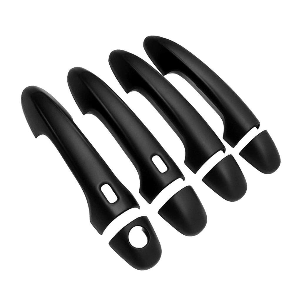 4x Door Handle Covers Matte Black Suitable For Toyota Hilux N80 2015-2021