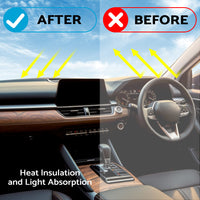 Black Dash Mat Suitable For Toyota Kluger XU75R Grande With HUD 2021-2022
