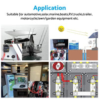 1x Bus Bar M8-M8 2 Post 12V-24V Terminal Block Positive Distribution 150A Red