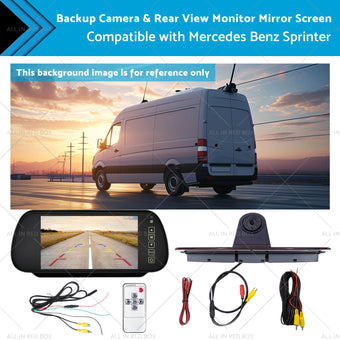 compare product Brake Light Backup Camera W or  7''Monitor Suitable for 07-19 Sprinter or VW Crafter