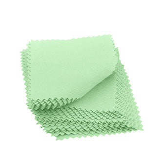 compare product 100PCS Silver Polishing Cloths Jewelry Cleaning Cloth Clean Polish Coin Ring 8x8