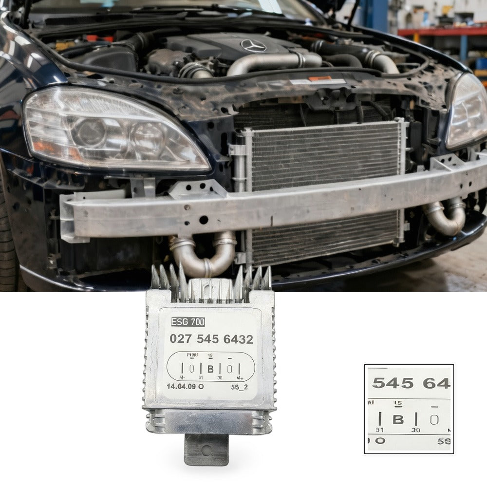Radiator Cooling Fan Module Suitable for Mercedes W220 S430 S500 2000-2006 - BG1