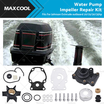 compare product Water Pump Impeller Kit For 20hp 25hp 30hp 35hp Johnson Evinrude outboard 393630
