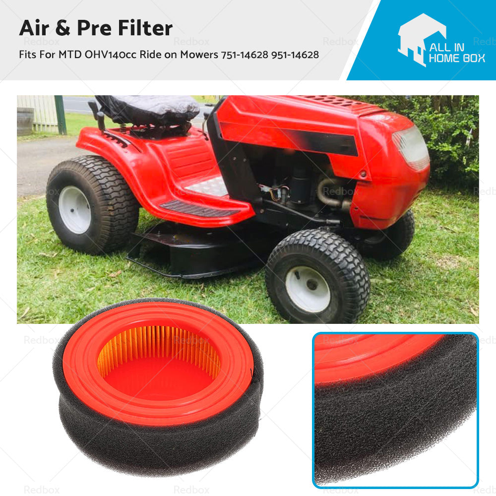 {{ Air  and  Pre Filter For MTD OHV140cc Ride on Mowers 751-14628 951-14628 }} - Buy Car Parts Online at {{ Kaka Auto Parts }}.