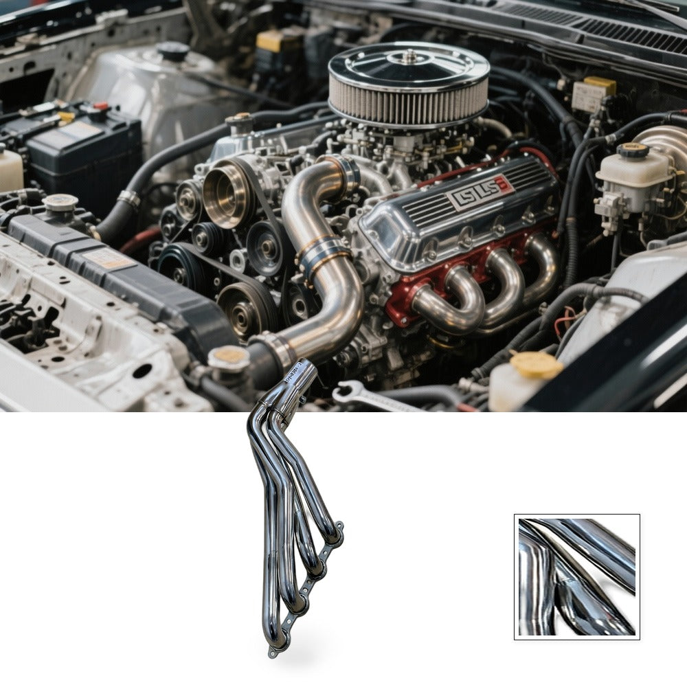 Exhaust Header Suitable for C10 LS LS1 LS2 LS3 LS6 Long Tube 1-7/8 MT001031 - BG1
