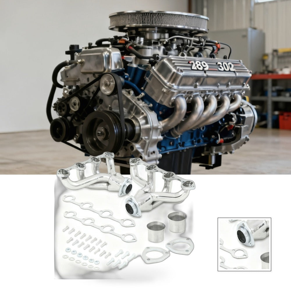 Exhaust Manifold Header Suitable for Ford 289 302 351 V8 Small Block Stainless - BG1