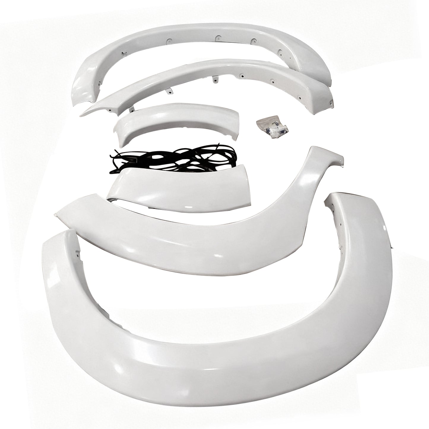 {{ White Fender Flares 6 Inch 6pcs Suitable for Toyota Hilux SR5 SR 2011-2014 }} - Buy Car Parts Online at {{ Kaka Auto Parts }}.