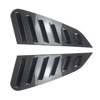 2x Carbon Fiber Style Rear Quarter Window Louvers Suitable For Subaru WRX 11-14