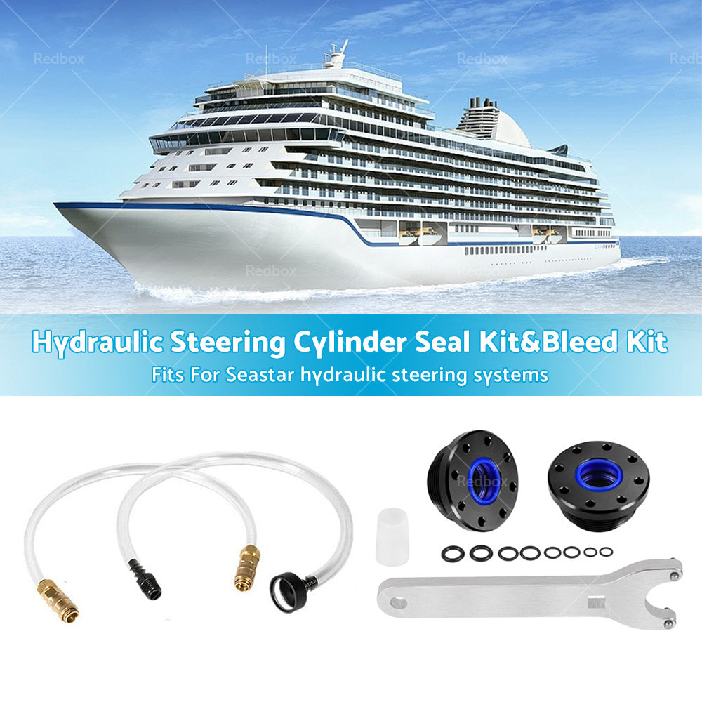 {{ Front Mount Hydraulic Steering Cylinder Seal Kit  and  Bleed Kit For Seastar HS5157 }} - Buy Car Parts Online at {{ Kaka Auto Parts }}.