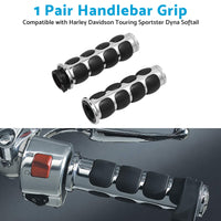 Handlebar Hand Grips Suitable For Harley Davidson Touring Sportster Dyna Softail