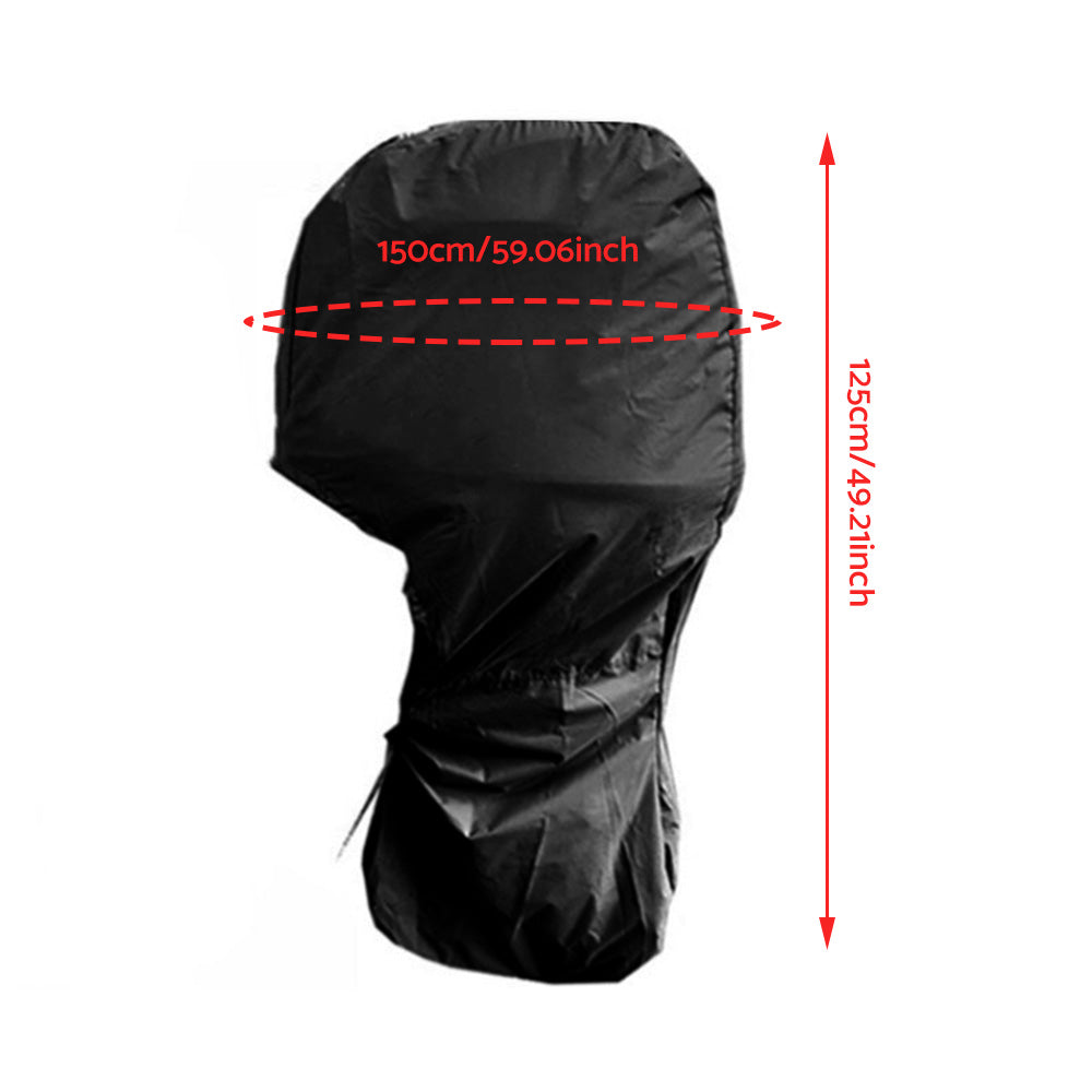 15HP-20HP Full Outboard Boat Motor Engine Cover 420D Dust & Rain Protection
