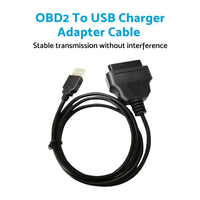 16-Pin OBD2 To USB Adapter Cable Connector Suitable For Vehicle Diagnostic Tool