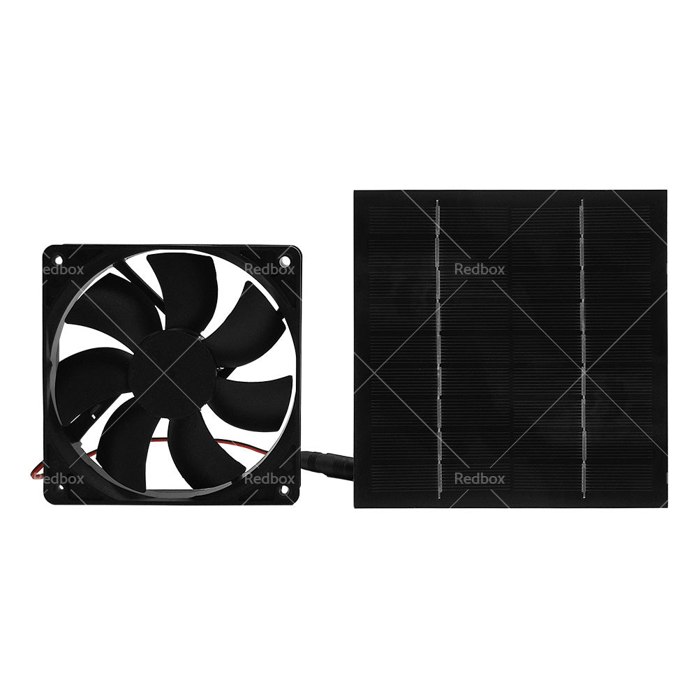 {{ 20W Solar Panel Powered Fan Mini Ventilator For Greenhouse Pet or Dog Chicken House }} - Buy Car Parts Online at {{ Kaka Auto Parts }}.