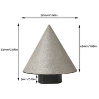 60° 50mm Diamond Chamfer Finger Bit Suitable For Ceramic Tile Milling & Edge Cutting