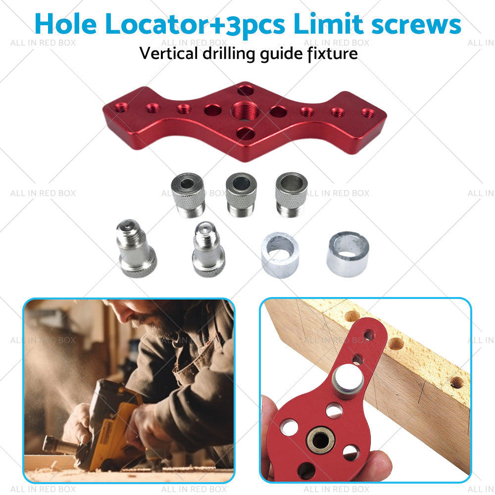 {{ Drill Bit Vertical Pocket Hole Jig Dowel Drill Guide Self Centering Woodworking }} - Buy Car Parts Online at {{ Kaka Auto Parts }}.