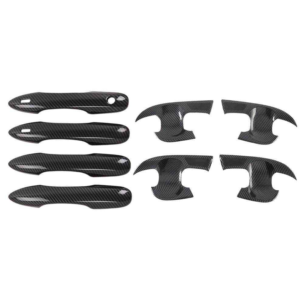 Carbon Fiber Door Handle Cover  and  Bowl Cup Surround Kit Suitable For Toyota Camry