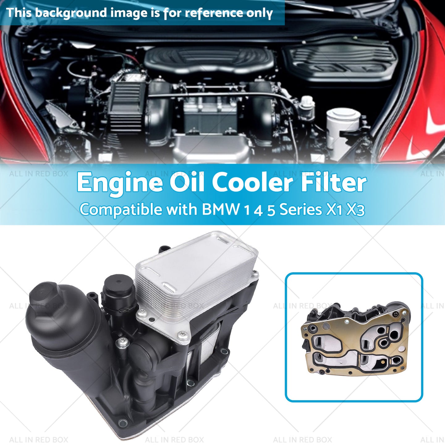 {{ Engine Oil Filter Housing  and  Cooler 11428507697 SuitableFor BMW N47 N57 F25 10-19 }} - Buy Car Parts Online at {{ Kaka Auto Parts }}.