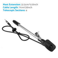1x Radio Antenna Guard Mount Car Aerial 4 Sections Suitable For Nissan Navara D22
