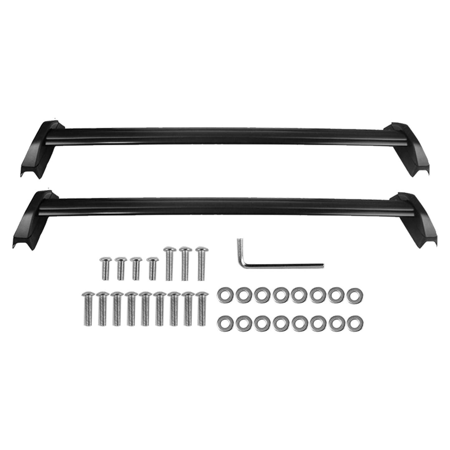 Roof Rack Cross Bar Pair Suitable For Honda CR-V 2002-2006 Black
