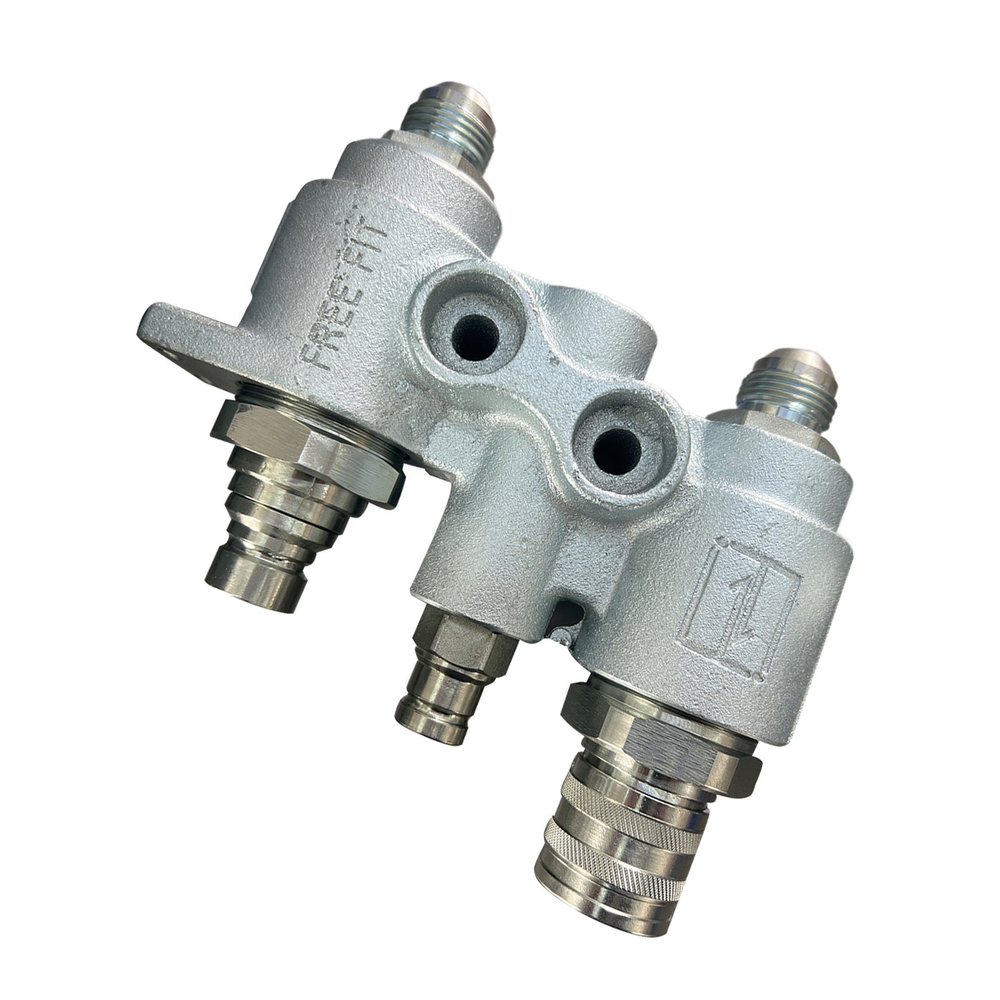 For Bobcat Hydraulic Block Quick Coupler Flat Face FFH Auxillary Valve 6678076