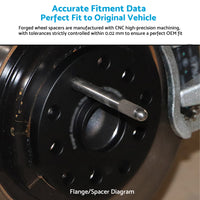 2PCS 10mm  Wheel Spacers Suitable For 6061-T6 Porsche Cayman Cayenne Panamera