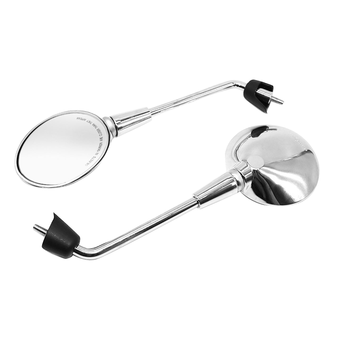 Left & Right Rearview Mirror Chrome Suitable For Vespa Primavera 50/125/150